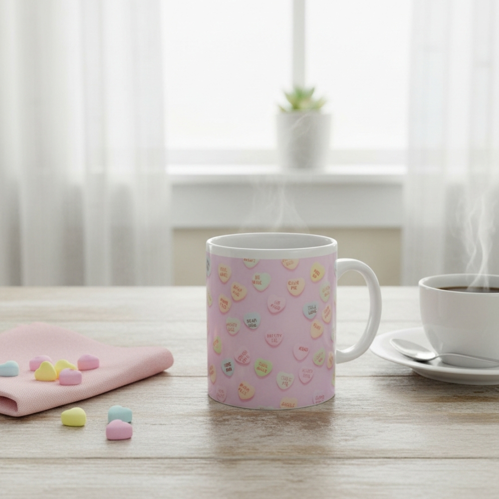 Pink Heart Mug